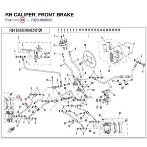 RH CALIPER, FRONT BRAKE product image
