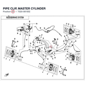 PIPE CLIP, MASTER CYLINDER product image