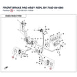 FRONT BRAKE PAD ASSY REPL BY 7020-0810B0 product image