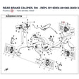 REAR BRAKE CALIPER, RH - REPL BY 9DSV-081060-B000 product image