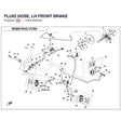 FLUID HOSE, LH FRONT BRAKE product image
