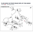 FLUID HOSE, RH FRONT BRAKE REPL BY 7020-082030 product image