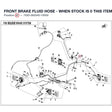 FRONT BRAKE FLUID HOSE - WHEN STOCK IS 0 THIS ITEM IS NO LONGER AVAILABLE product image