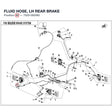 FLUID HOSE, LH REAR BRAKE product image