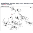 BRAKE CABLE, PARKING - WHEN STOCK IS 0 THIS ITEM IS NO LONGER AVAILABLE product image