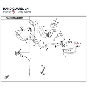 HAND GUARD, LH product image