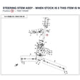 STEERING STEM ASSY - WHEN STOCK IS 0 THIS ITEM IS NO LONGER AVAILABLE product image