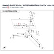 LINKING PLATE ASSY - INTERCHANGEABLE WITH  7020-100610 product image