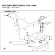HEAT INSULATION PAPER, FUEL TANK product image