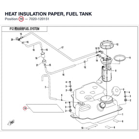 HEAT INSULATION PAPER, FUEL TANK product image