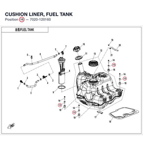 CUSHION LINER, FUEL TANK product image