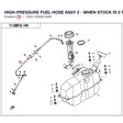 HIGH-PRESSURE FUEL HOSE ASSY 2 - WHEN STOCK IS 0 THIS ITEM IS NO LONGER AVAILABLE product image