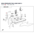 HIGH-PRESSURE FUEL HOSE ASSY 3 product image