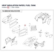 HEAT INSULATION PAPER, FUEL TANK product image