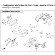 LOWER INSULATION PAPER, FUEL TANK - WHEN STOCK IS 0 THIS ITEM IS NO LONGER AVAILABLE product image