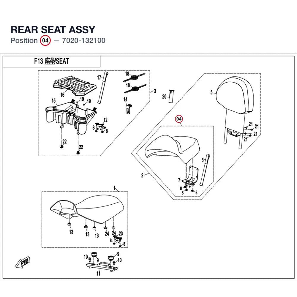 REAR SEAT ASSY product image