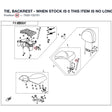 TIE, BACKREST - WHEN STOCK IS 0 THIS ITEM IS NO LONGER AVAILABLE product image