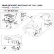 REAR BACKREST ASSY REPL BY 7020-132000 product image