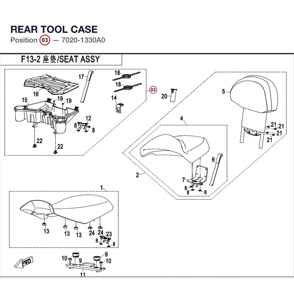 REAR TOOL CASE product image