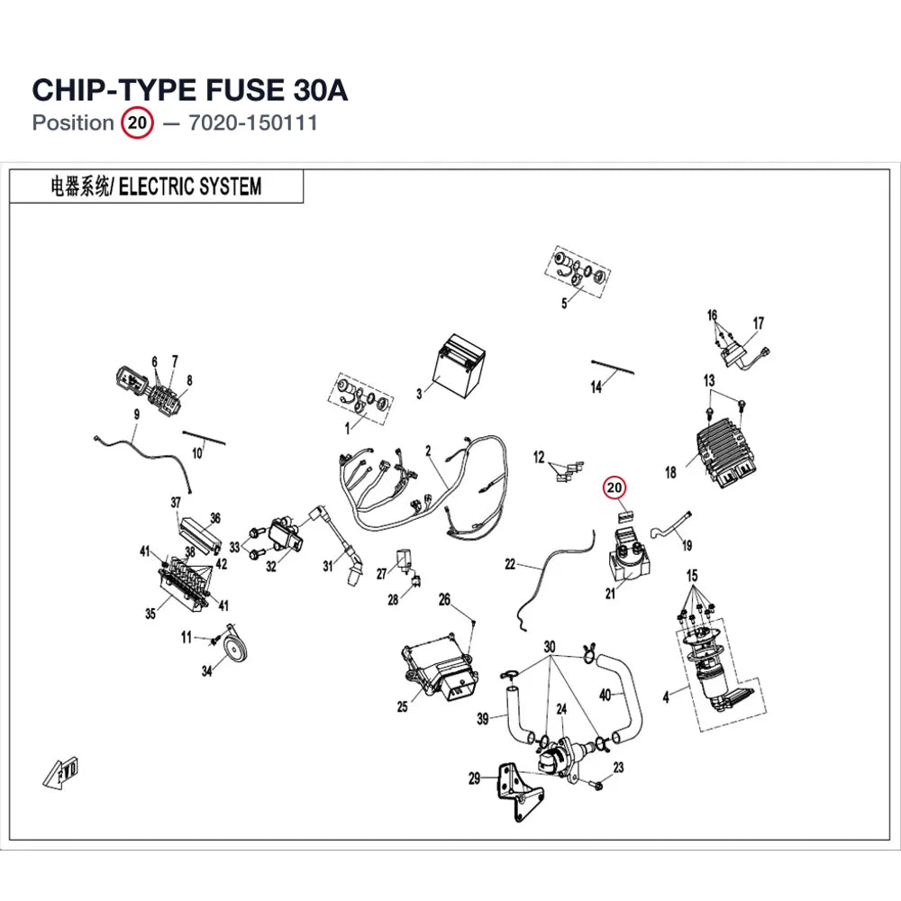 CHIP-TYPE FUSE 30A product image