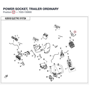POWER SOCKET, TRAILER product image