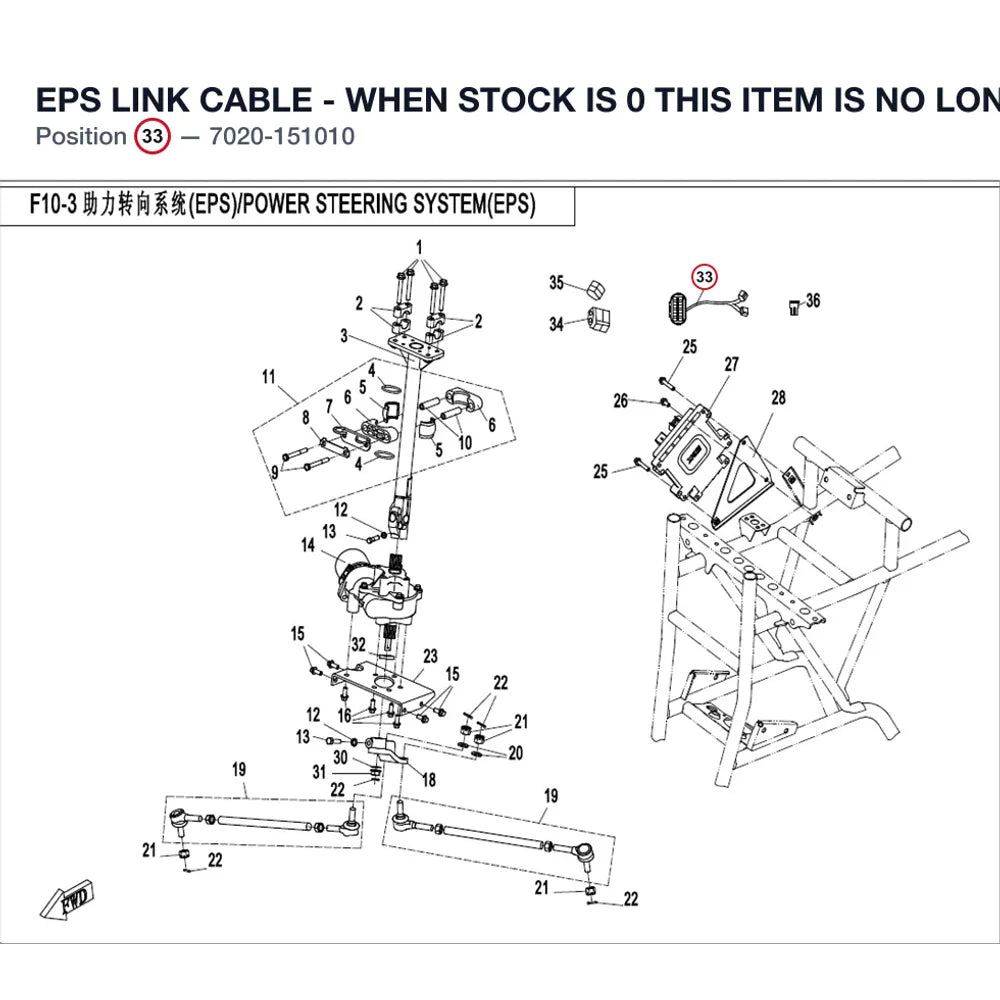 EPS LINK CABLE - WHEN STOCK IS 0 THIS ITEM IS NO LONGER AVAILABLE product image