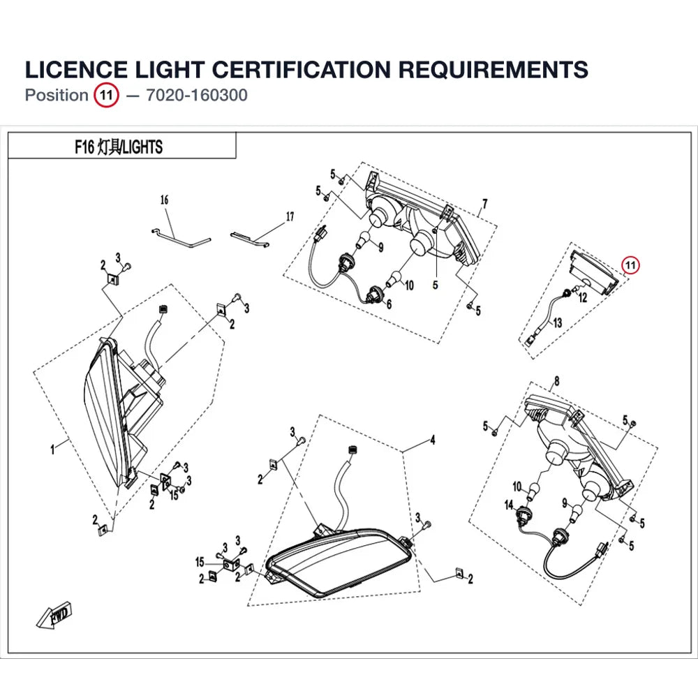 LICENCE LIGHT product image