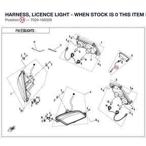 HARNESS, LICENCE LIGHT - WHEN STOCK IS 0 THIS ITEM IS NO LONGER AVAILABLE product image