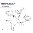 HANDLEBAR SWITCH, LH product image