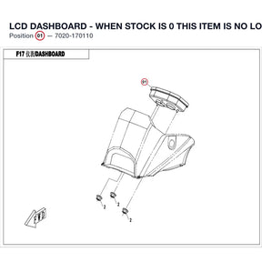 LCD DASHBOARD - WHEN STOCK IS 0 THIS ITEM IS NO LONGER AVAILABLE product image