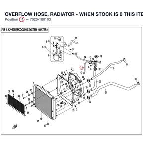 OVERFLOW HOSE, RADIATOR - WHEN STOCK IS 0 THIS ITEM IS NO LONGER AVAILABLE product image