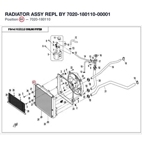 RADIATOR ASSY REPL BY 7020-180110-00001 product image