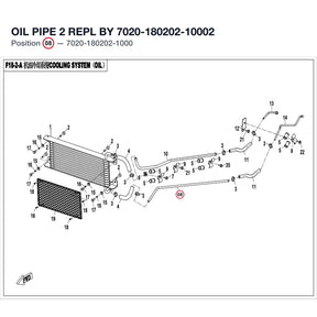 OIL PIPE 2 REPL BY 7020-180202-10002 product image
