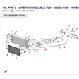 OIL PIPE 2 - INTERCHANGEABLE 7020-180202-1000 - WHEN STOCK IS 0 -NO LONGER AVAILABLE product image