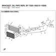BRACKET, OIL PIPE REPL BY 7020-180210-10000 product image