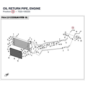 OIL RETURN PIPE, ENGINE product image