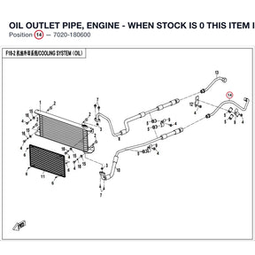 OIL OUTLET PIPE, ENGINE - WHEN STOCK IS 0 THIS ITEM IS NO LONGER AVAILABLE product image
