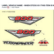 LABEL, VEHICLE NAME - WHEN STOCK IS 0 THIS ITEM IS NO LONGER AVAILABLE product image