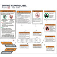 DRIVING WARNING LABEL product image