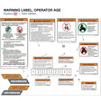 WARNING LABEL, OPERATOR AGE product image