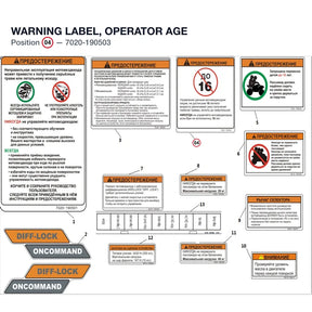 WARNING LABEL, OPERATOR AGE product image