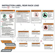 INSTRUCTION LABEL, REAR RACK LOAD product image