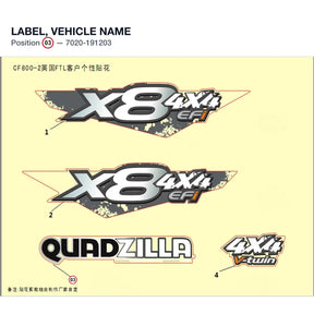 LABEL, VEHICLE NAME product image