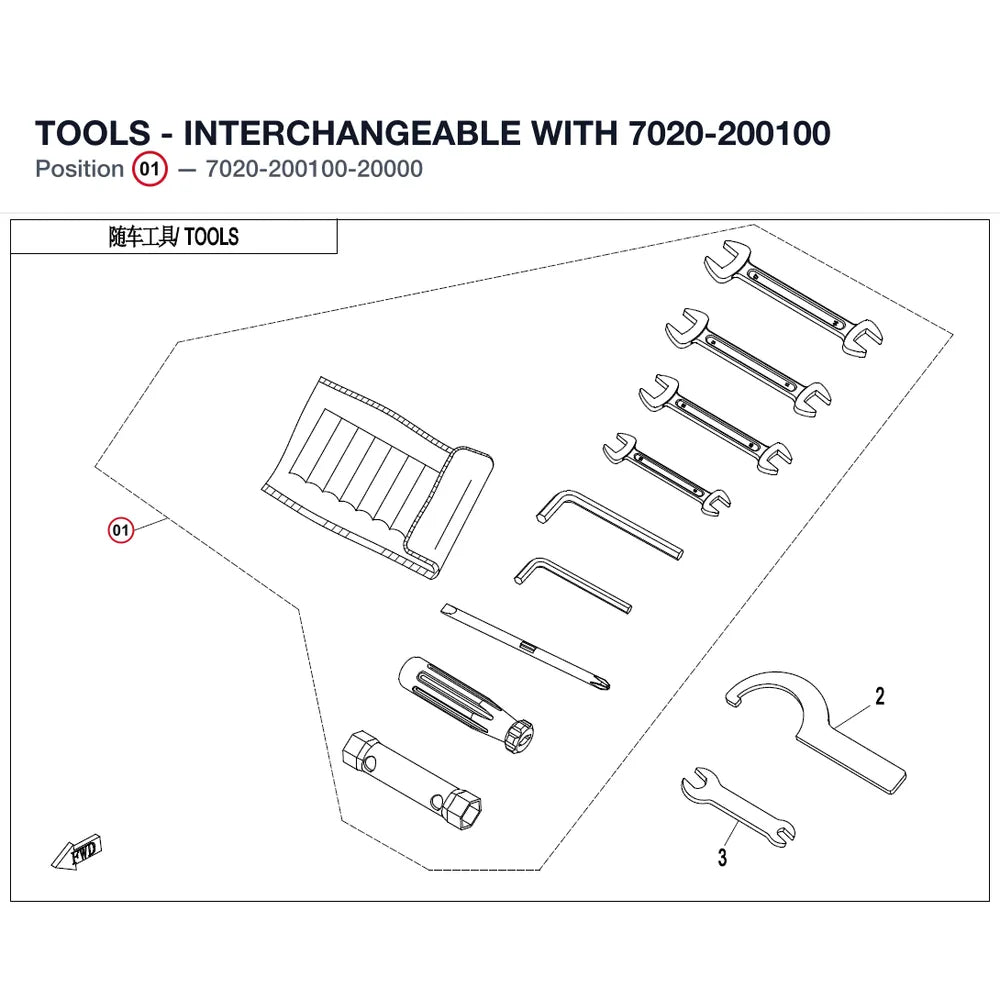 TOOLS - INTERCHANGEABLE WITH  7020-200100 product image