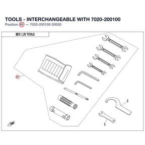 TOOLS - INTERCHANGEABLE WITH  7020-200100 product image