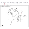 REAR VIEW MIRROR ASSY, LH - REPL BY 9AY0-200200 product image