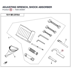 ADJUSTING WRENCH, SHOCK ABSORBER product image