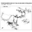 FRONT BUMPER REPL BY 7020-231500-00001 product image