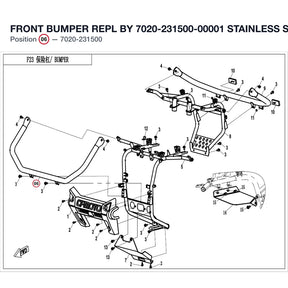 FRONT BUMPER REPL BY 7020-231500-00001 product image