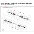 DUST BOOT KIT, FIXING END - NO LONGER AVAILABLE product image